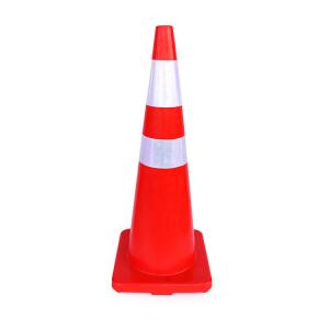 China Roadway Safety PVC Traffic Warning Products Safety Cone with Reflective Tape 90CM SH-X055 wholesale