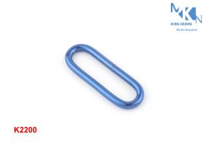 China Multi - Purpose Blue Color Metal Square Buckle For Pet Strap Belt 31mm Inner Size wholesale