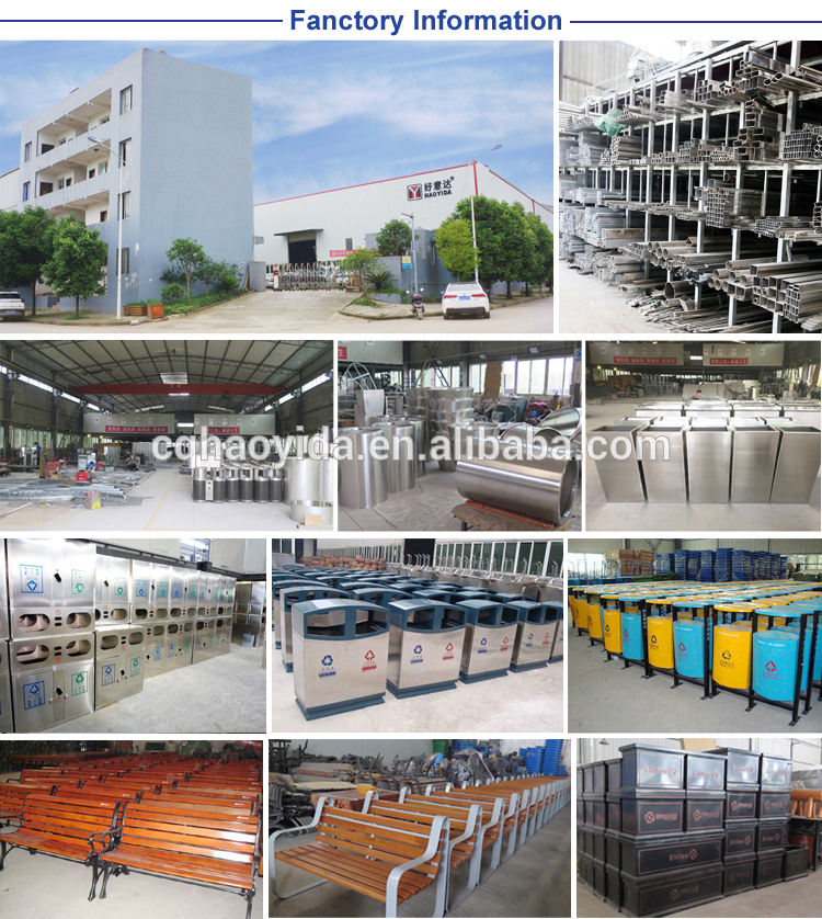 Commercial W400mm 45L Outdoor Wooden Trash Can