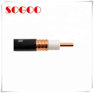 China Super Flexible 7/8'' Rf Cable 50 Ohms / Helical Corrugated Coaxial Feeder Cable on sale