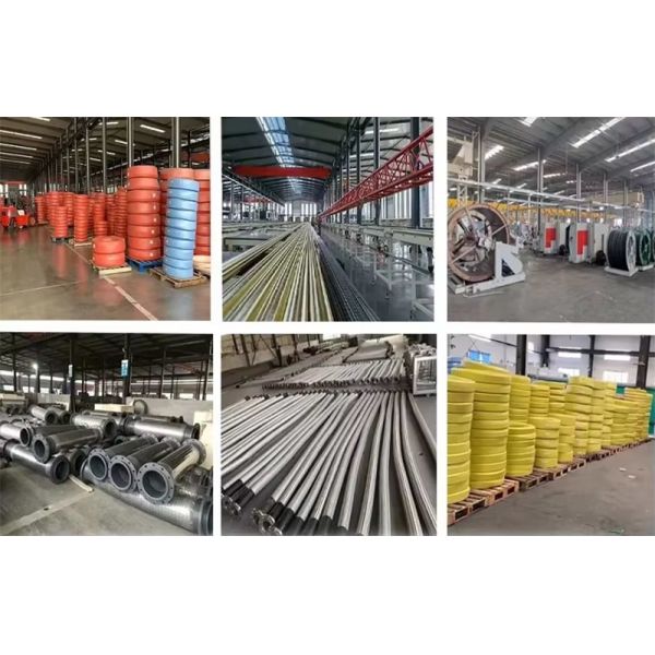 6 Inch NBR Flexible Dredging Rubber Hose With Threaded Union For Dredging