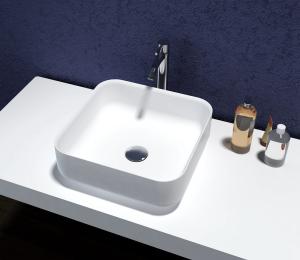 China Home Hotel Counter Top Bathroom Basin Stain And Chemical Resistance wholesale