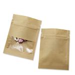 Brown / White Kraft Paper k Bag With Window Food Earring Jewelry Packaging