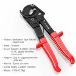 Multicolor Ratchet Cable Cutter Tool Maximum 240mm2 For Marine