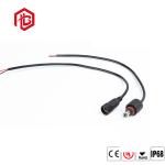 1.5KV 5521 DC Plug 2 Pin Waterproof Plug 18AWG 5.5mm X 2.1mm Male To Male Power