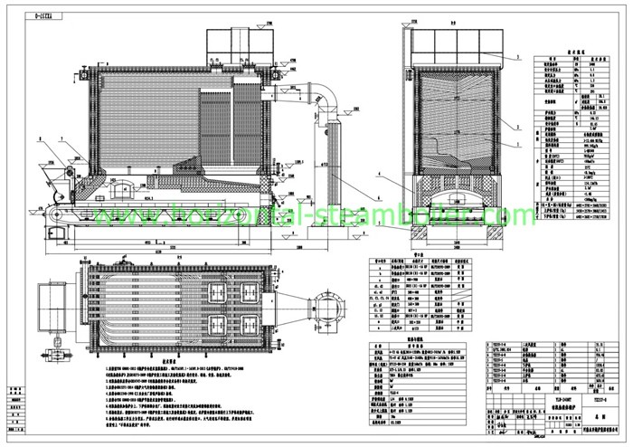 Chain Grate Industrial Thermal Oil Heater , Three Circuit Coil Design DC Structure Gypsum Board Drying
