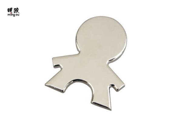 Boy Shape Custom Picture Decorative Fridge Magnets , Stainless Steel Fridge
