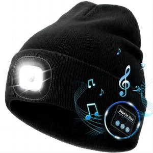 China Wireless Earphones Bluetooth Headphones Hat With Lights Christmas Gifts wholesale