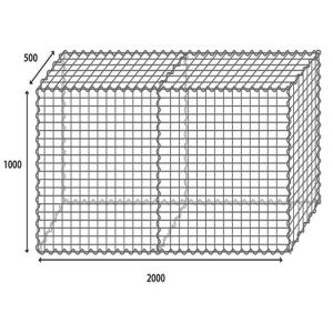China Galvanized Garden Fence Steel Gabion Cages For Retaining Wall wholesale