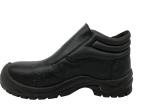 Artificial All Leather Steel Toe Boots , Comfortable Steel Toe Work Shoes For