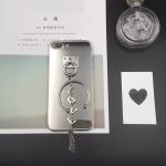 Gold Mirror Metal Buckle Love Word Pendant Strap Cell Phone Case For iPhone 7 6s