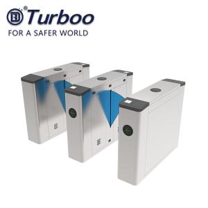 China Pedestrian Flap Barrier Turnstile For Indoor And Outdoor Security Management wholesale