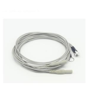 China Pure Silver Electrode EEG Cable Medical Accessories With DIN1.5 Socket Cup wholesale