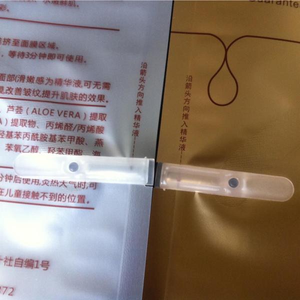 Different Models Plastic Bag Clips For Face Mask Bag Packaging , 8.9*0.7mm Size