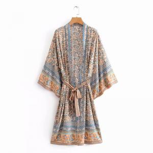 China Bohemian Inspirated Oversized Cotton Kimono on sale