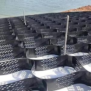 China 1.5mm HDPE Geocell Seam Peel Strength ≥14.2 Plastic Wall Strengthening wholesale