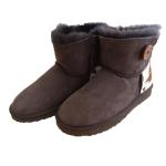 Classical Women Sheepskin Winter Boots Double Face Fur Anti - Slip