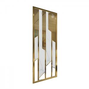 China Folding Screen Interior Room Dividers Walls 304 Stainless Steel wholesale
