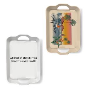China DIY Custom Sublimation Plastic Double-Handled Tray For Sublimation Printing wholesale