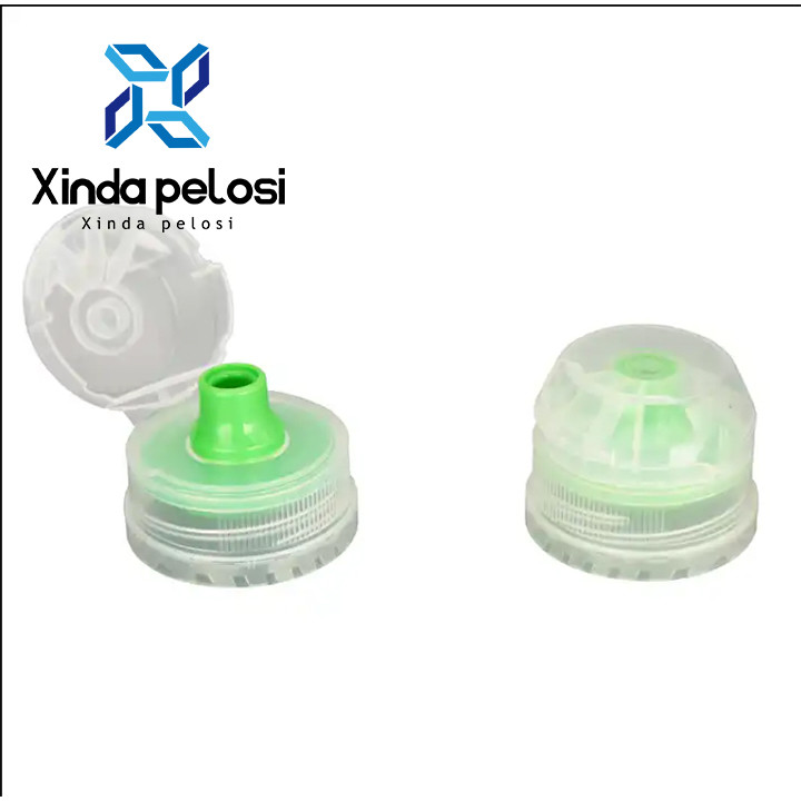 PE Sport Plastic Screw Flip Top Caps For Drink Water Beverage Bottles