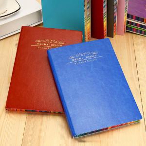 China 2 Colors Memo Pads Style Custom A5 Hardcover PU Leather Journal Planner Printing wholesale