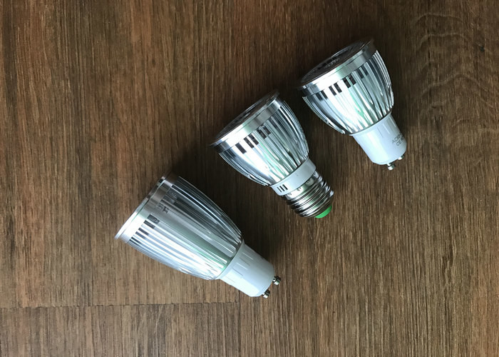Energy Saving GU10 LED Spot Bulbs 7W Epistar AC 220V 6000K 50mm Dimmable
