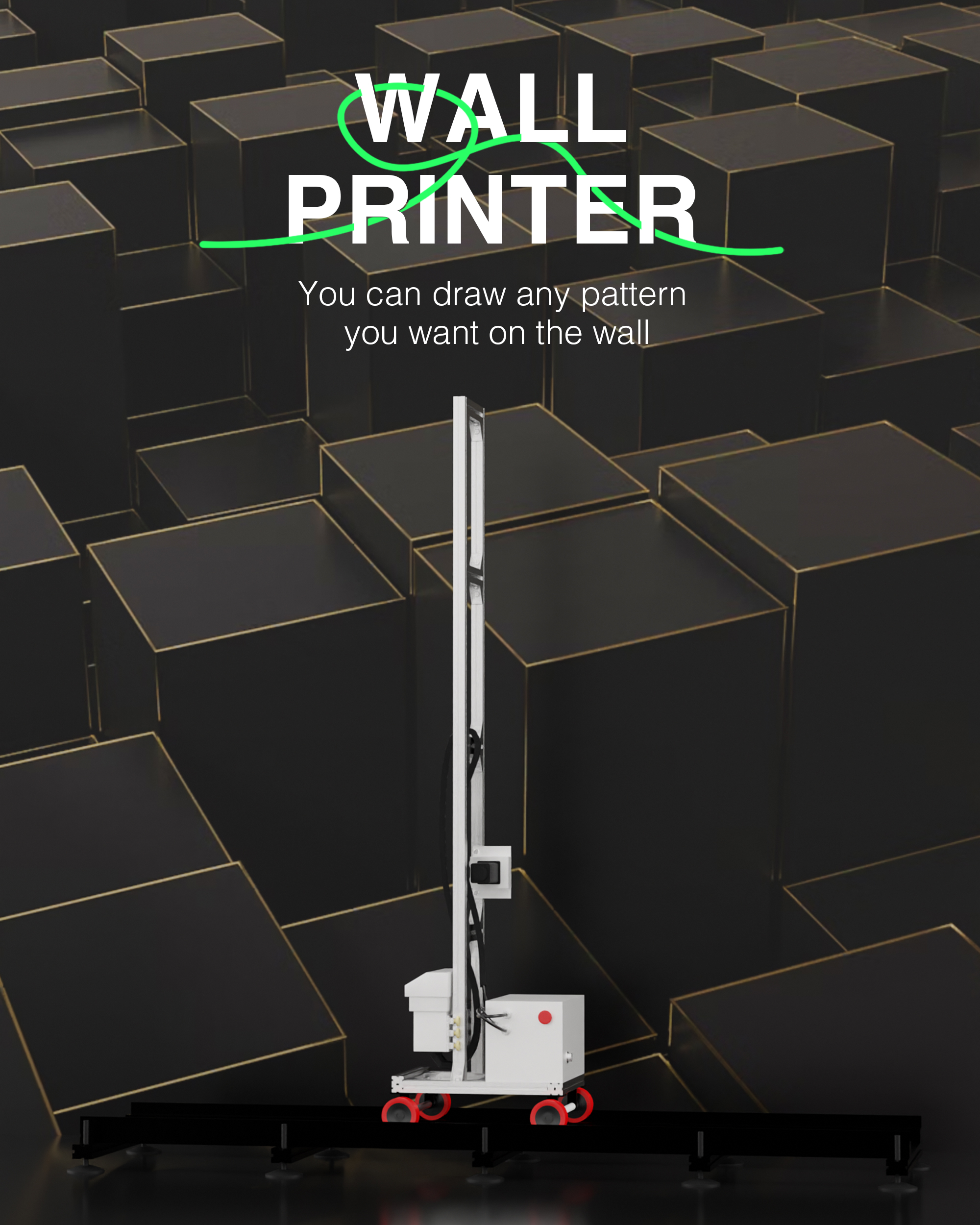 Portable Wall Printer 3D 5D Effect Affordable Price and Good Quality Large Format UV 3D Wall Printing Machine