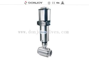 China 1&quot;-4&quot; Sanitary Ball Valve Stainless steel Pneumatic Clamp with Positioner wholesale