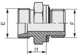 Bsp Thread with O-Ring Seal 1cg/Dg 1cg-Rn/Dg-Rn
