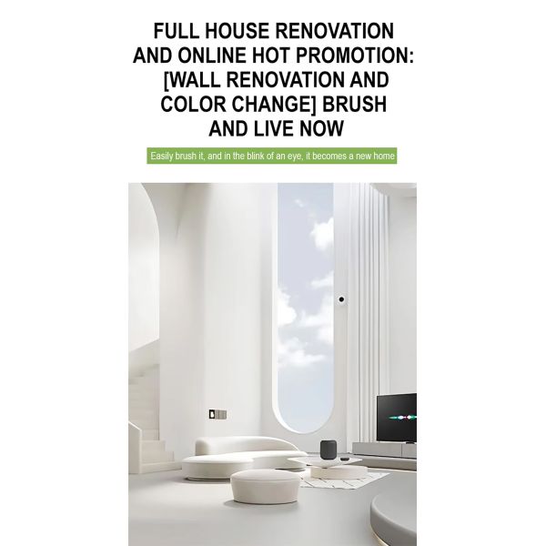 Fast Drying Water-based Latex Paint for Indoor Walls - Formaldehyde-free Renovation Paint