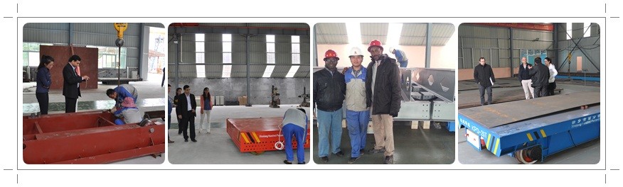 25t DC motor self driven rail guided vehicle for Thailand Mould Transportation