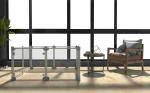 Foldable Metal Pet Fence Indoor Clear Acrylic Playpen For Animals