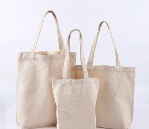 China Canvas Fabric Organic Tote Cotton Grocery Bag Women Shopping 30cm wholesale