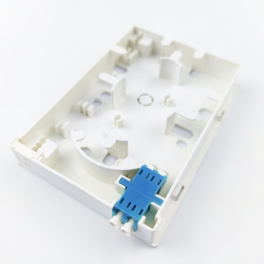 5 LC UPC Plastic Fiber Optic Faceplate Socket Panel 2 Cores for Indoor in FTTH Network