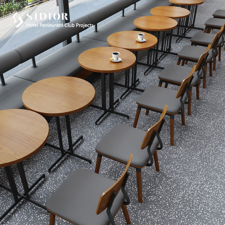 Solid Wood Dinning Chair, PU Leather & Fabric Upholstery, Hotel Dinning Chair, Restaurant Dinning Chair,