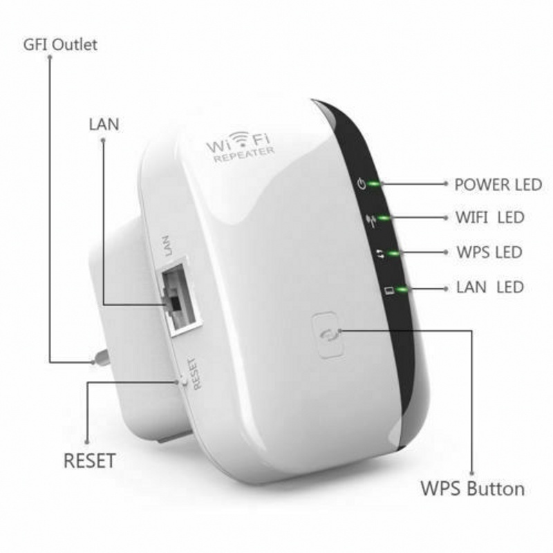 Factory OEM 300Mbps WiFi Repeater Range Extender Wireless Kp300m WiFi Repeater