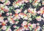 2 Tone Burnt Out Micro Velvet Fabric For Lady'S Dress Pink Rose 190GSM 94%