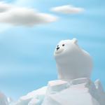 Muid Little White Bear Patting Lamp Silicone Children Soft Baby Light Sleep