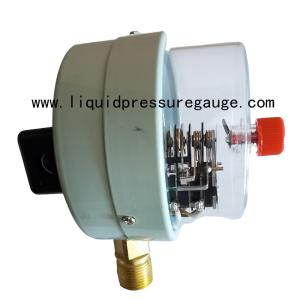 China Magnetic 4 Inch 350psi Electric Contact Pressure Gauge 1/2&quot; NPT wholesale