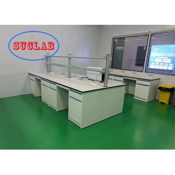 Customized Made Color & Size Chemistry Lab Bench Laboratory Casework Manufacturers Hong Kong for School & Hospital Lab Using
