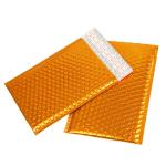 Orange Aluminized Film Bubble Bags Customizable Sparkle Offset Printed