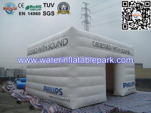 China PVC Promotion Inflatable Air Tent 4 Seams Stitching With Logo Printing wholesale