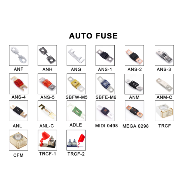 High Amp 100A 120A 200A 250A 300A 350A 400A 450A 500A 80V Ceramic AMG ANM MEGA Fuse