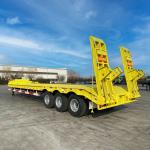 Factory Excavator Transport Semi Bed Trailer 3 Axles 60t