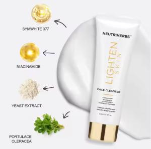 China Neutriherbs Private Label Vegan Facial Skin Care Symwhite 377 Lighten Whitening Face Cleanser wholesale