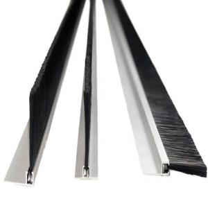 China Flexible Strip Brush With Metal Channel Holder wholesale