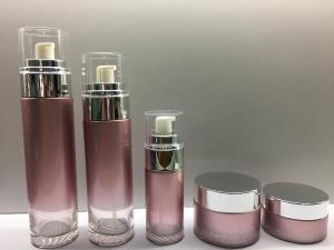 China Custom Glass Cosmetic Packaging Lotion Bottles Cream Jars Customized Color And Printing wholesale