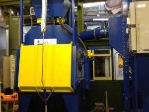 China Rubber Tumble Belt Shot Blast Cleaning Equipment For Rust Cleaning wholesale