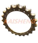 Forging Casting Excavator Drive Sprockets , 40SiMnTi Caterpillar Excavator Parts