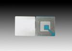 8.2mhz White RF Sticker Labels High Viscosity Deactivatable / Non-Deactivatable